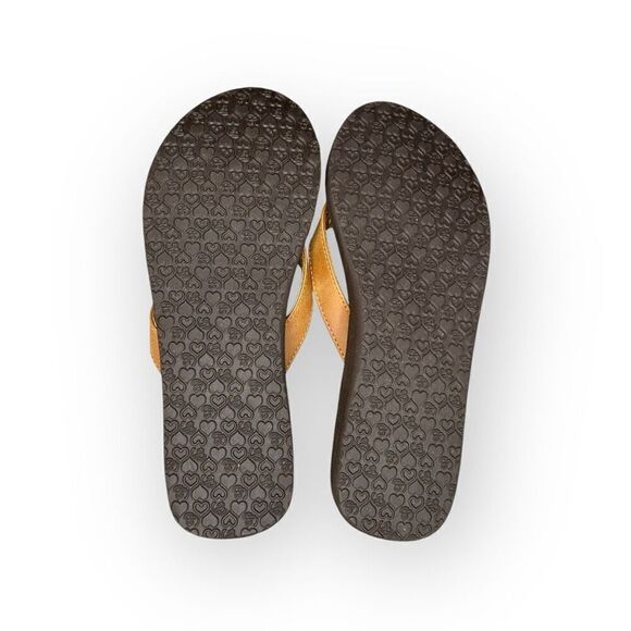 NWOT Cobian Womens T-Strap Skinny Bounce Slip-on Flip Flop Sandals Brown Size 7 - Picture 2 of 5